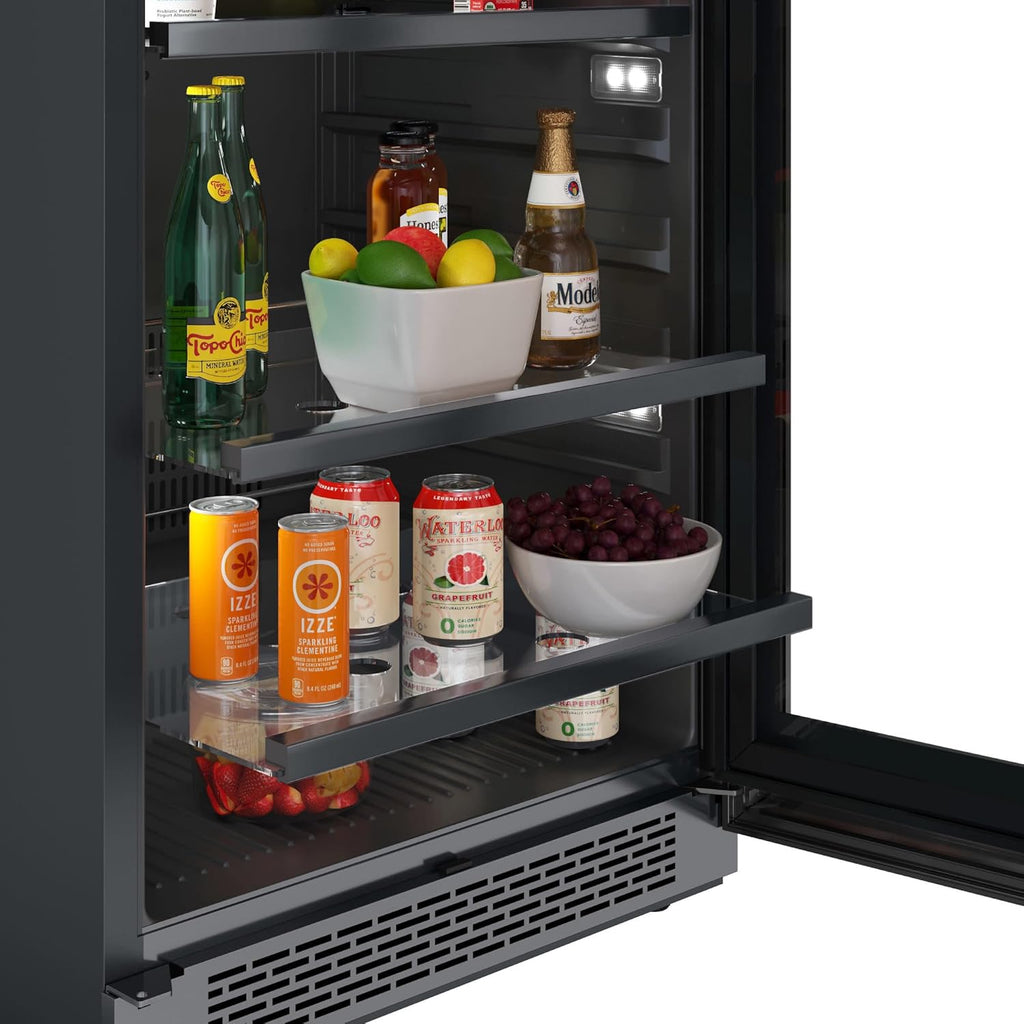 24 Inch Wide 140 Can Beverage Center with LED Lighting K4506