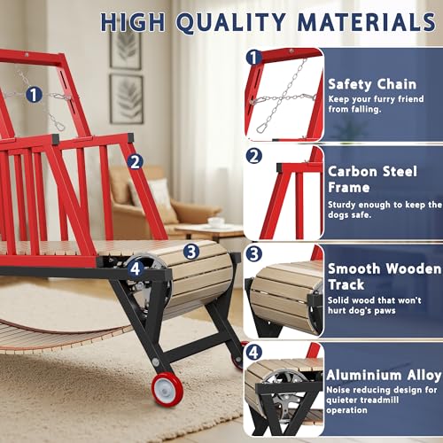 Non-Electric Slatmill Dog Treadmill for Medium/Large Dogs B59503