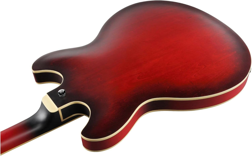 Sunburst Red Semi-Hollow Electric Guitar Y97742