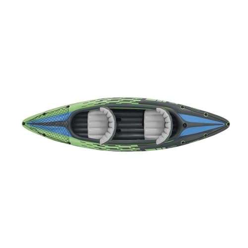 Inflatable Kayak with PVC, Adjustable Seat with Backrest, Removable Skeg, Cargo Storage Net T39000