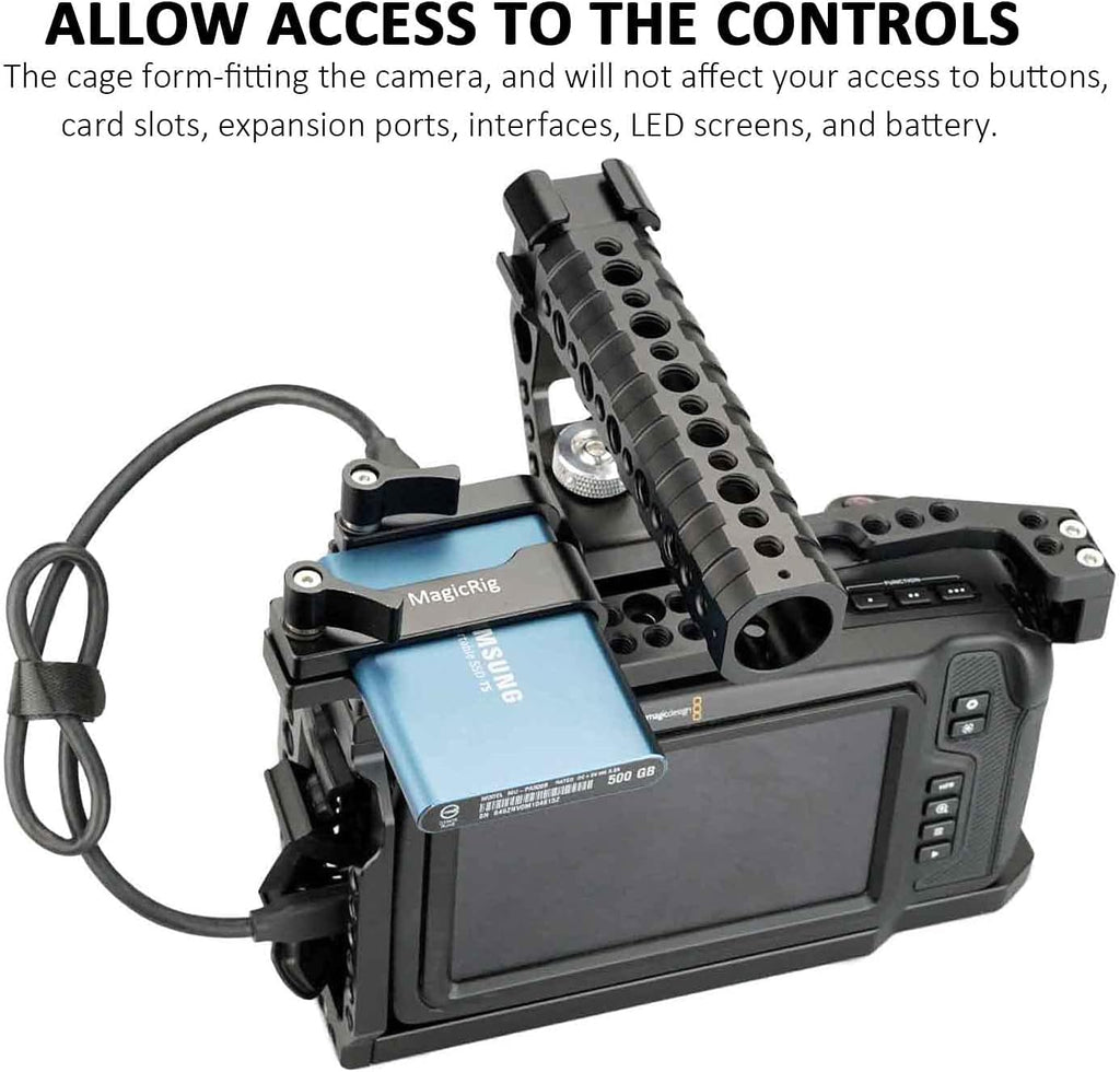 Camera Cage Kit with Top Handle and T5 SSD Mount Holder S6152