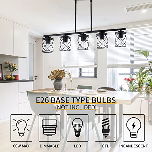 Brushed Nickel 4-Light Linear Pendant Light K6997