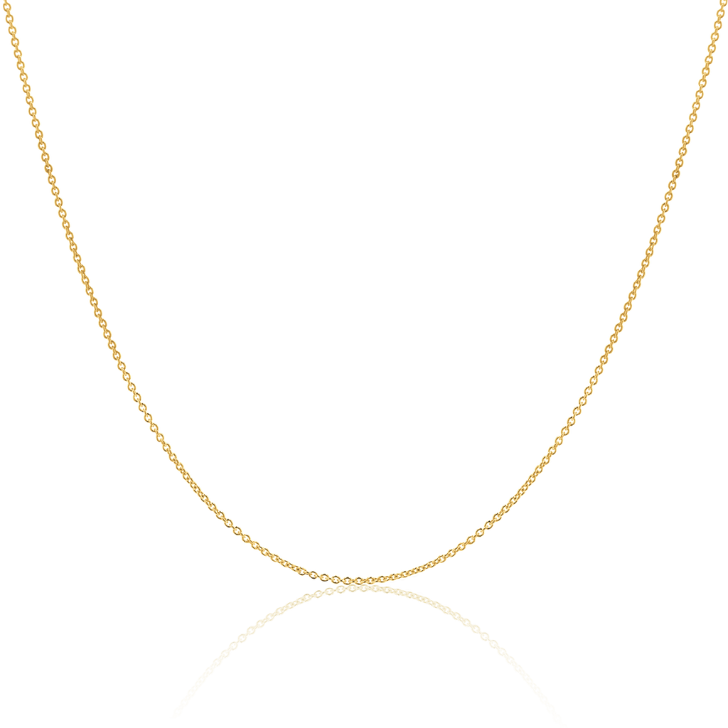 14K Gold Cable Chain Necklace I211346
