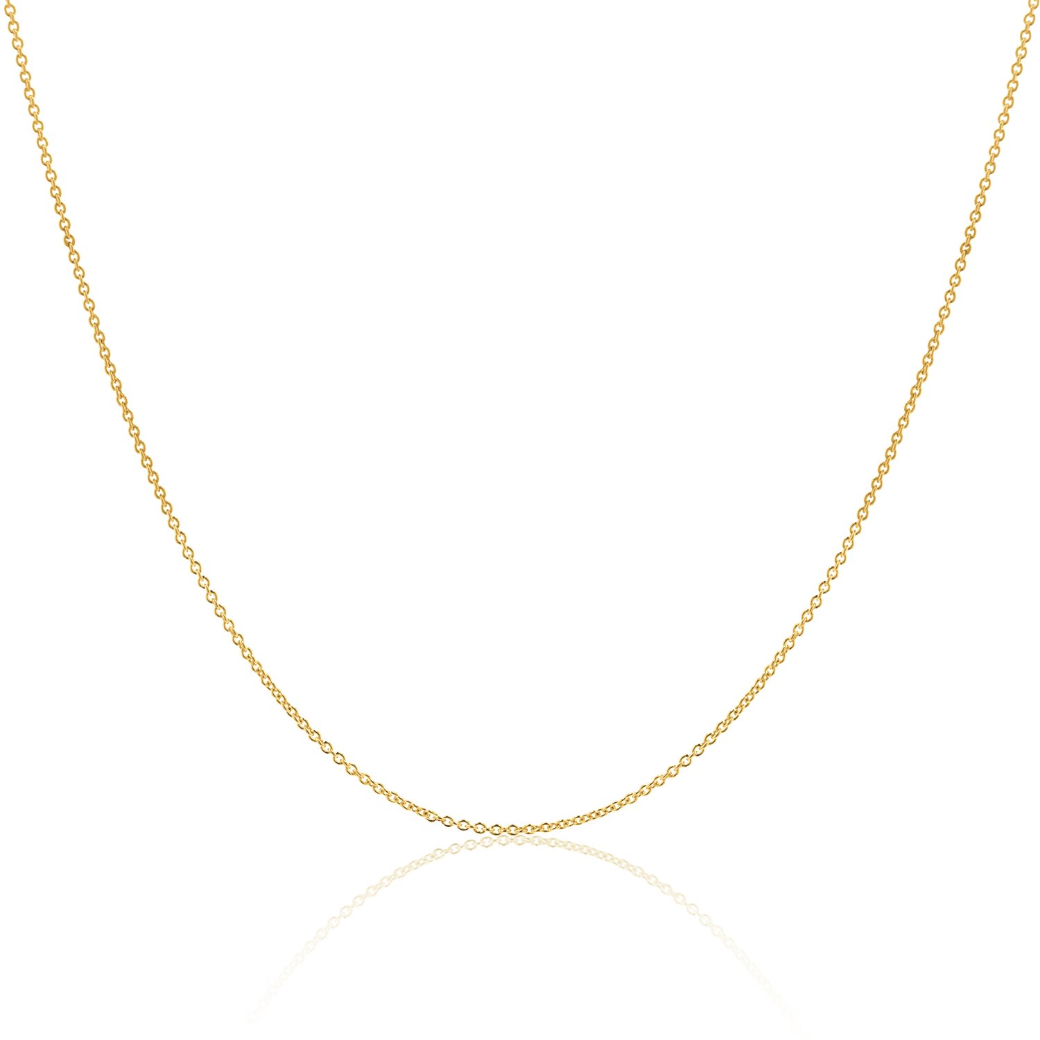 14K Gold Cable Chain Necklace I211346