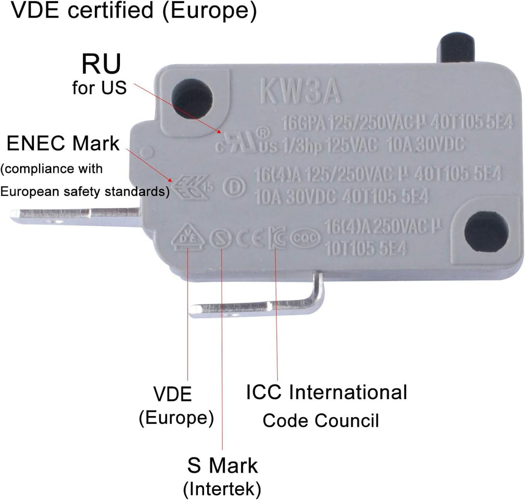 Microwave Door Switch 16A 125/250V I611152