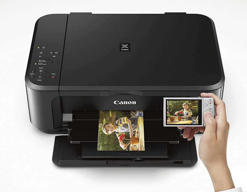 Black Wireless All-In-One Color Inkjet Printer B9833