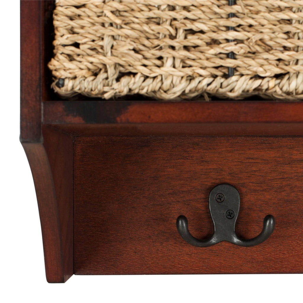 Cherry Hanging 3 Basket Wall Rack W90185