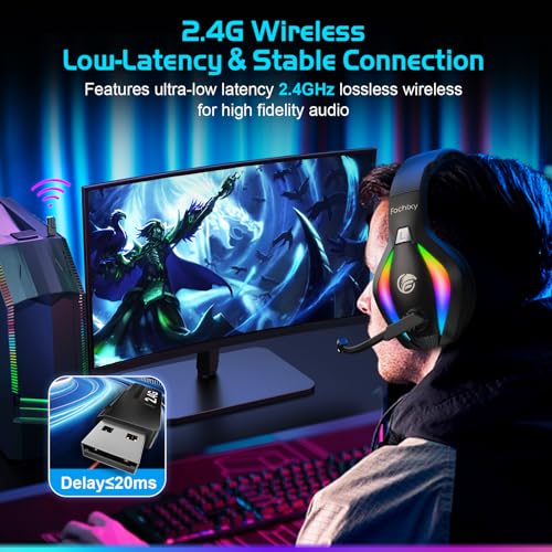 Wireless Gaming Headset with Microphone J840