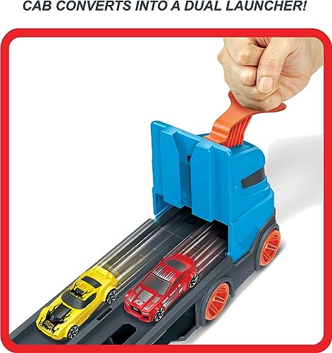 3 1:64 Scale Cars Storage Carrier with 6-Foot Drag Race Track L824968