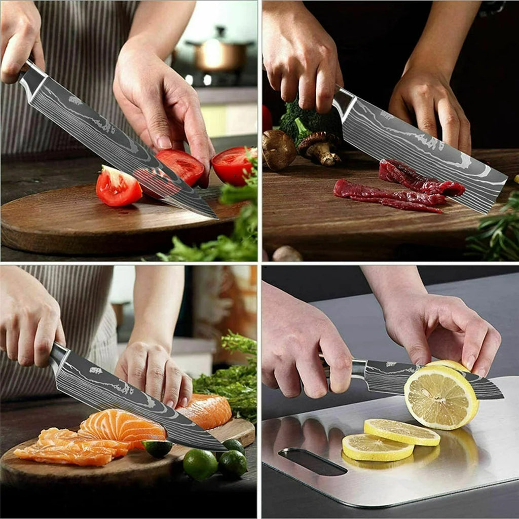 5 PCS Kitchen Knife Boxed Set with Sheaths O5476