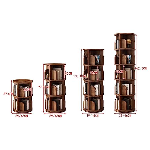 Walnut 360° Rotating Bookshelf A7721