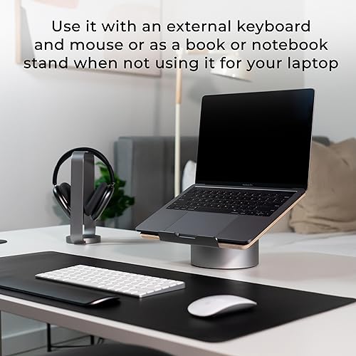 Black Walnut Wood Laptop Stand M827015