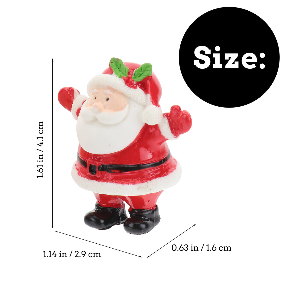 8pcs Mini Resin Snowman Elk Figurines P55601