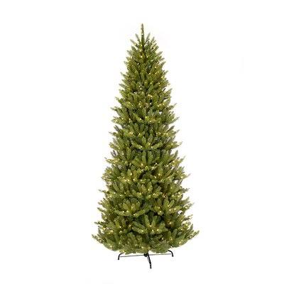 Pre-Lit Slim Fraser Green Fir Artificial Christmas Tree J459629