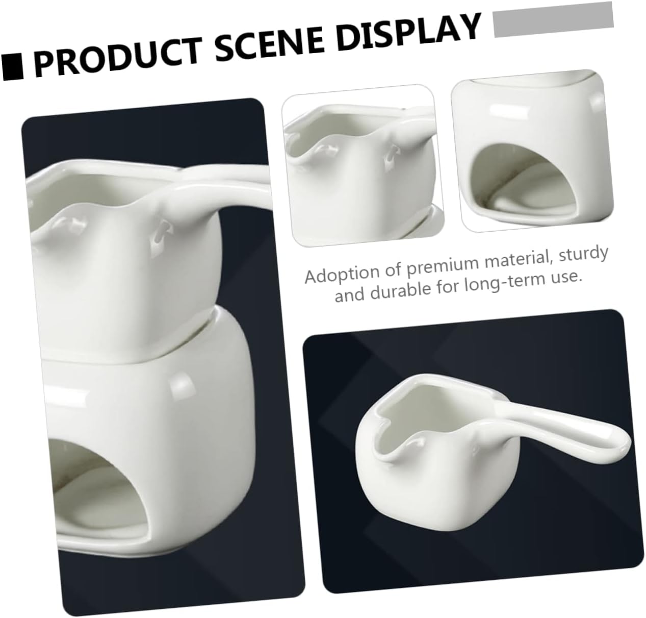 White Ceramic Chocolate Melting Pot M509881