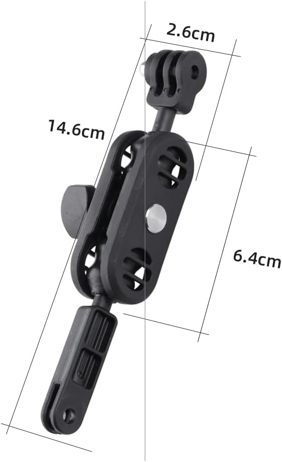 Motorcycle Helmet Chin 360° Double Ball Head Mount Kit for GoPro Hero Z352072