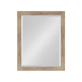Rustic Brown Framed Rectangle Wall Mirror Y29537