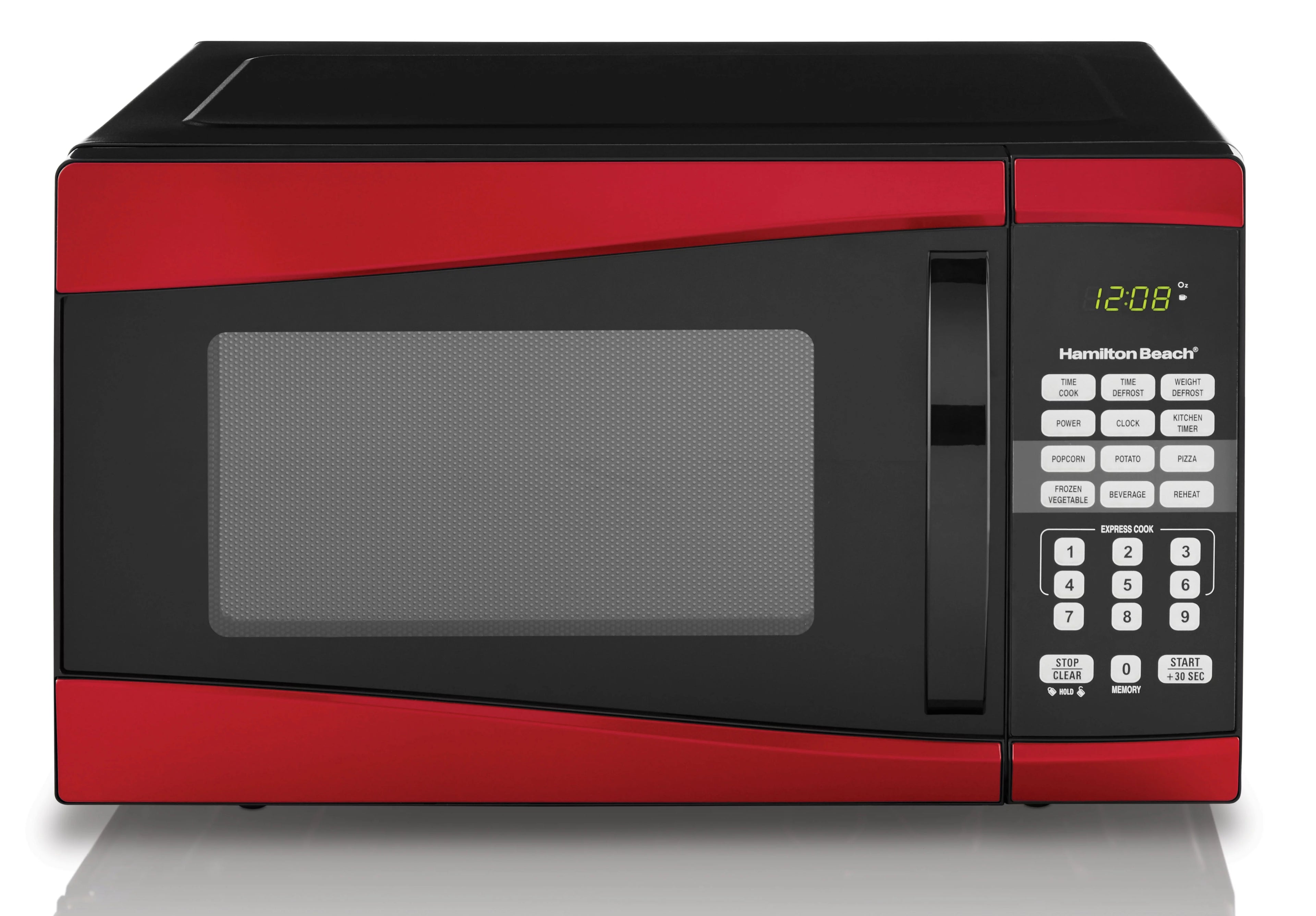 0.9 Cu. ft. 900W Red Microwave Oven C809