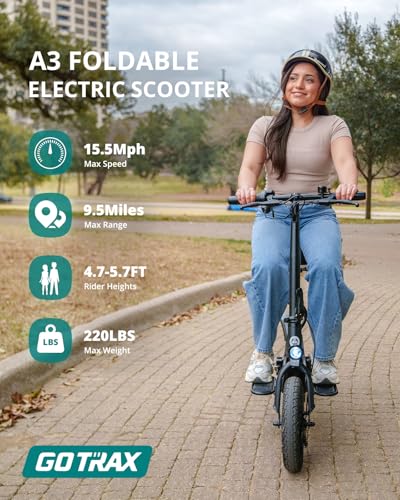 White Electric Scooter with Seat, 12" Pneumatic Tire, 400W Motor O603739