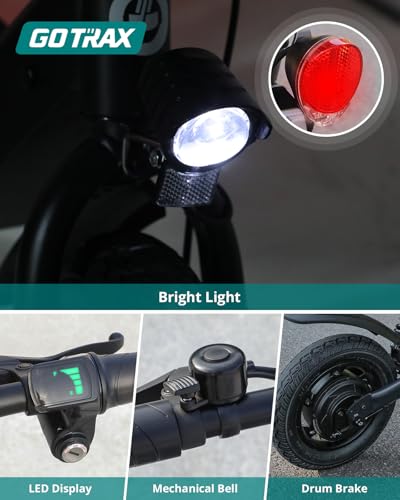 White Electric Scooter with Seat, 12" Pneumatic Tire, 400W Motor O603739