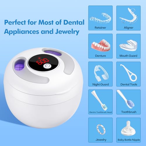 Black 200ML Ultrasonic Retainer Cleaner W278