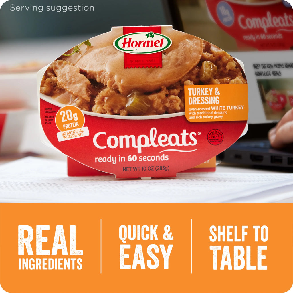 Turkey & Dressing 6-Pack, 10 oz Plastic Tray C173177