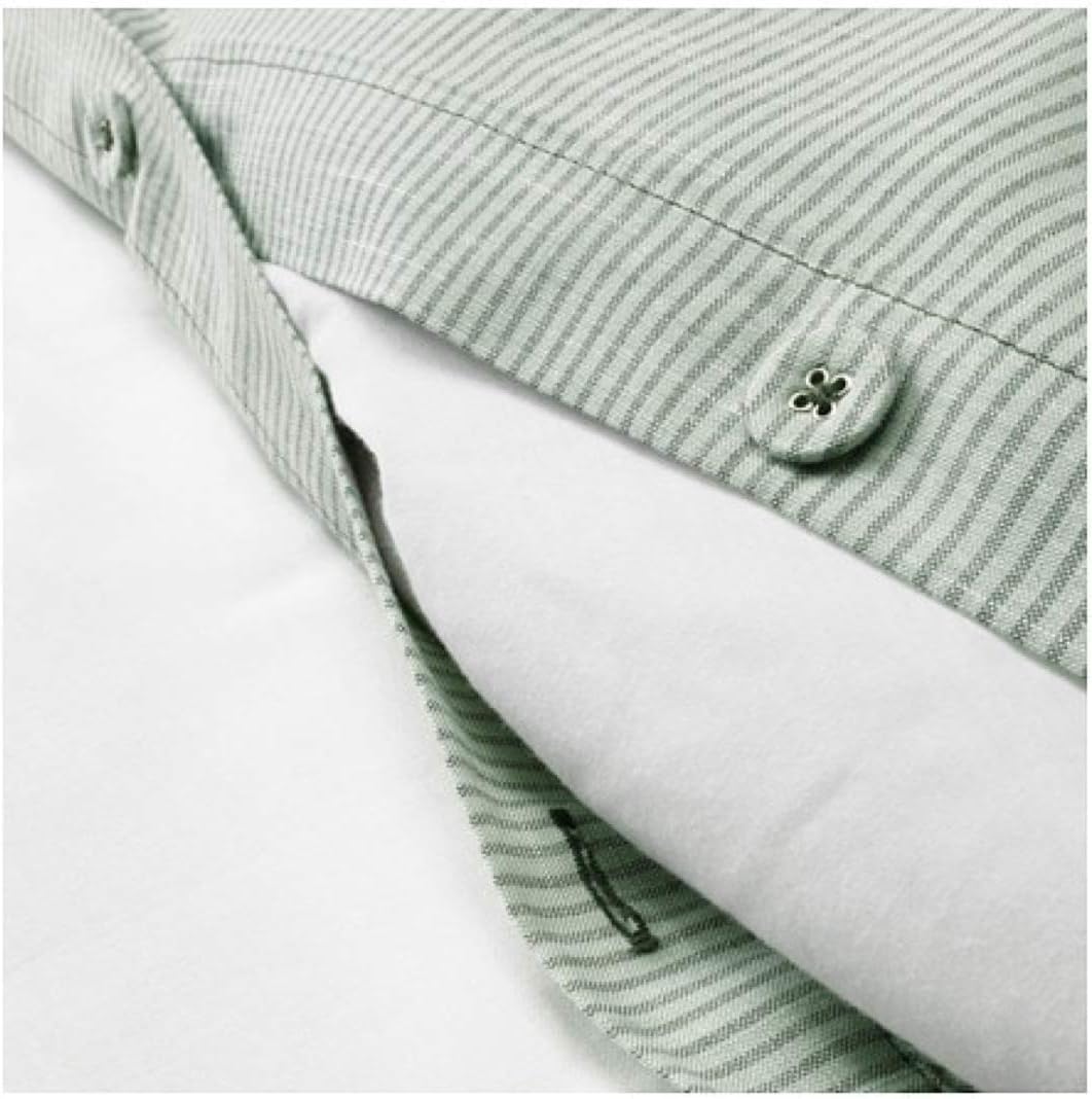 Green Stripe Duvet Cover and Pillowcases Full/Queen G1751