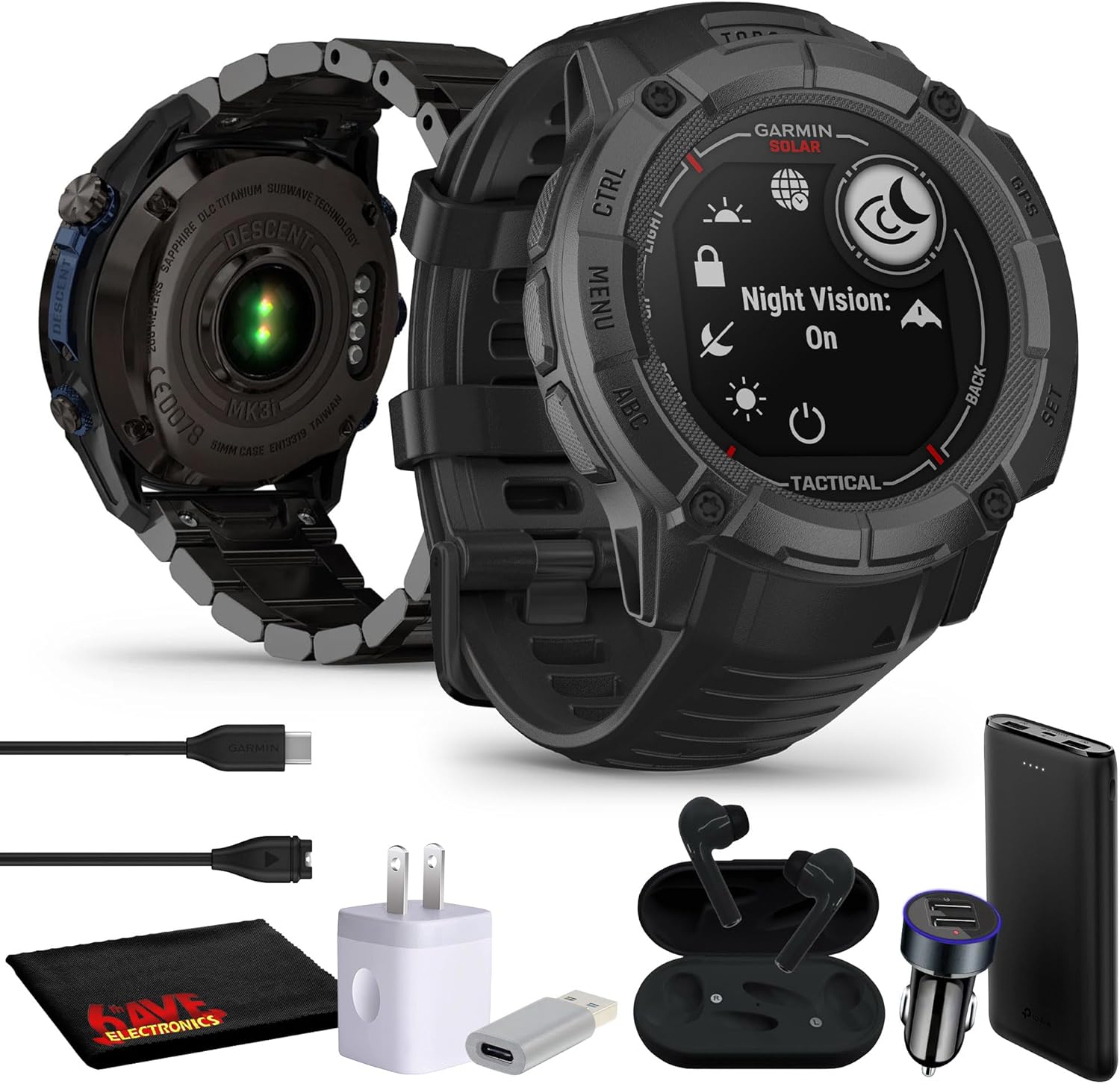 Rugged Outdoor GPS Smartwatch with Solar Charging Capability X7963