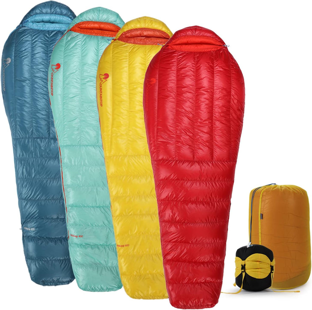 650 Fill Power Duck Down Mummy Sleeping Bag Q258380