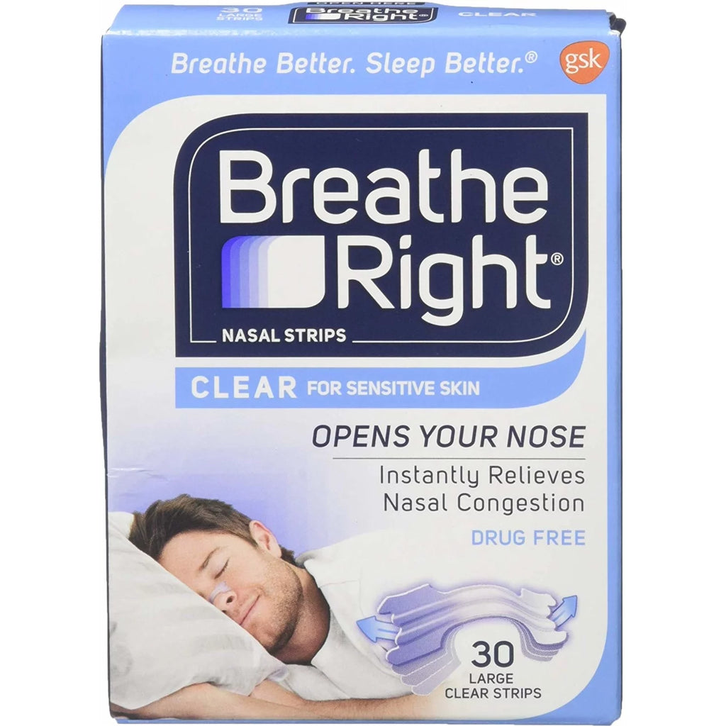 30 Large Clear Nasal Strips P871