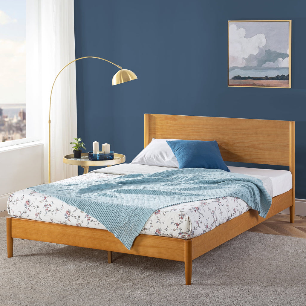 Full Wood Platform Bed Frame V8885