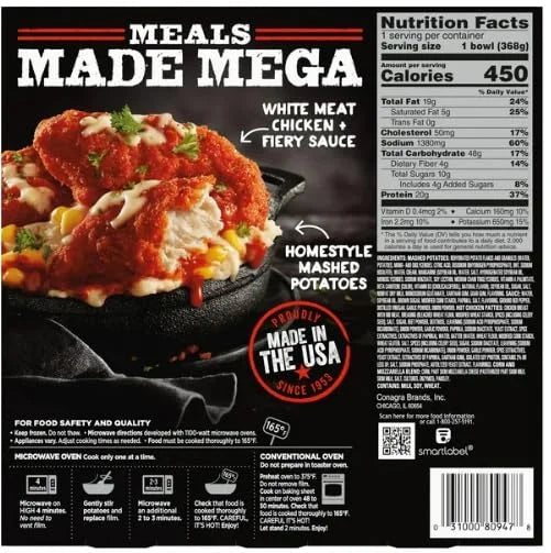 13 oz Pack of 8 Frozen Chicken Meal V421726