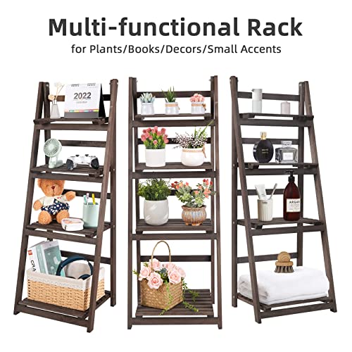 4 Tier Wooden Plant Stand G7389
