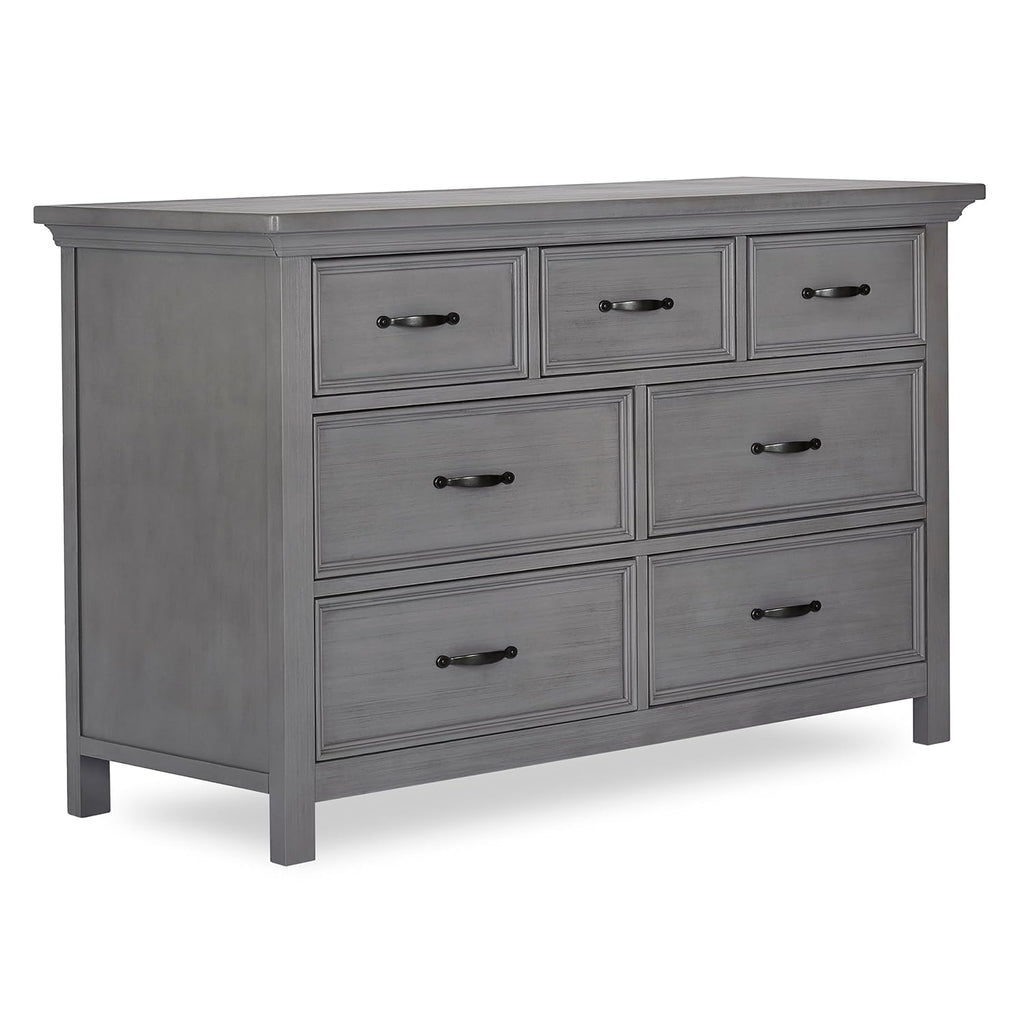 Rustic Grey 7-Drawer Double Dresser P74138