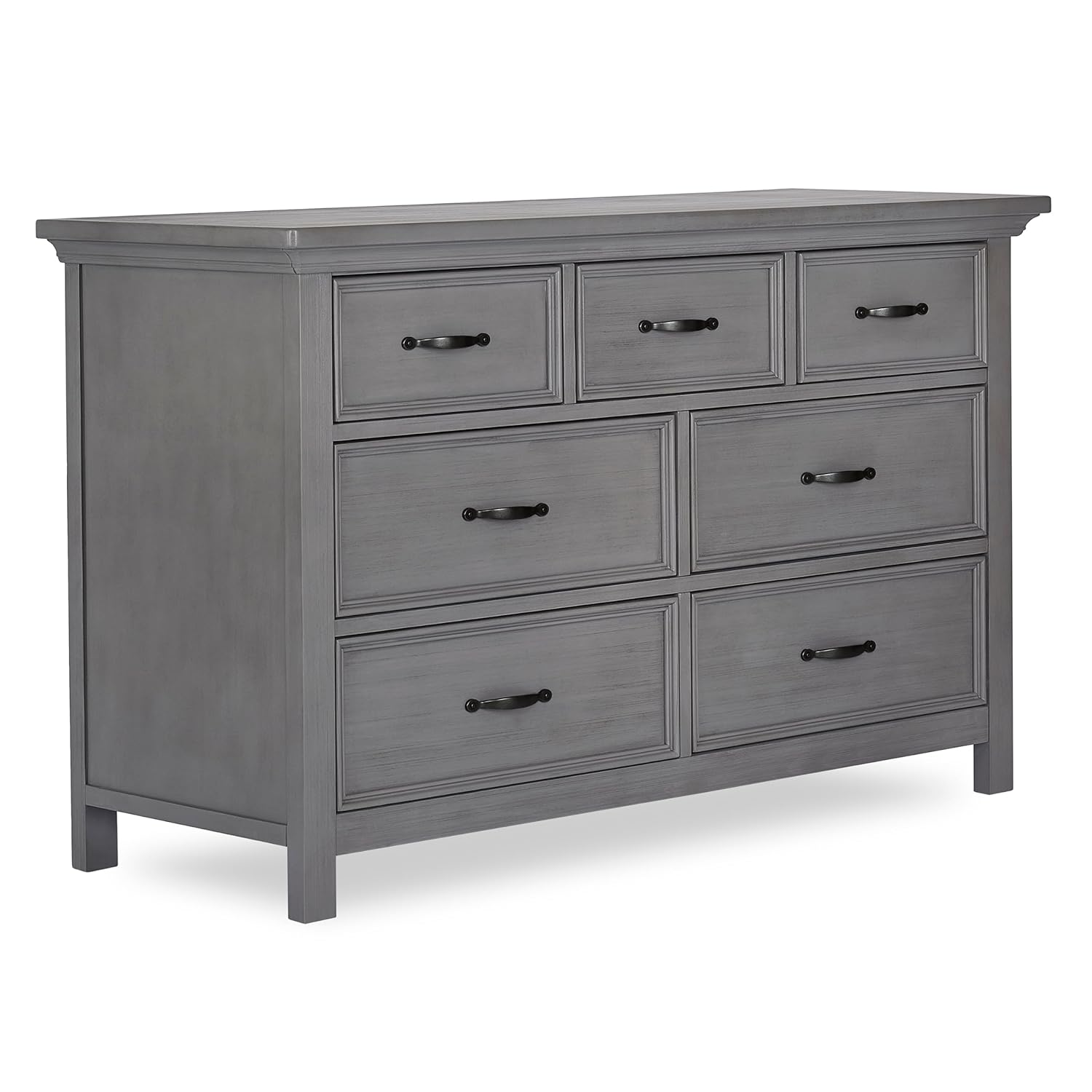 Rustic Grey 7-Drawer Double Dresser P74138