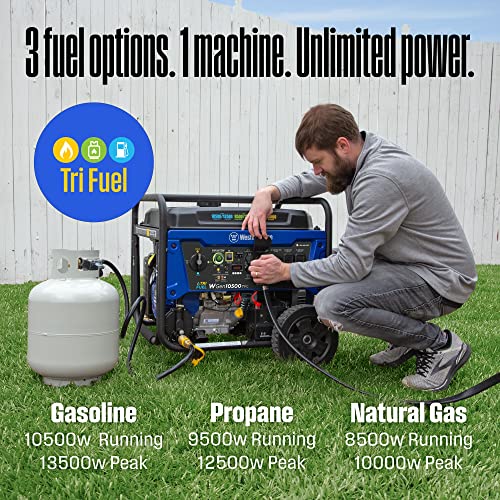 13500 Peak Watt Tri-Fuel Portable Generator Z984