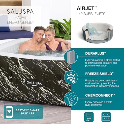 Inflatable Hot Tub Spa 71" x 71" x 26" E717