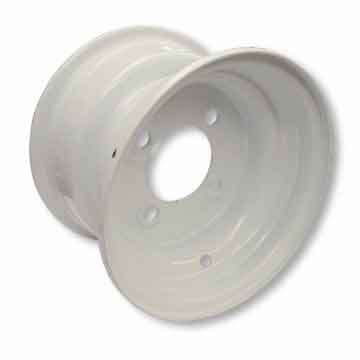 8" Steel ATV Wheel, 5 3/8" Wide, Four 1/2" Bolt Holes on 4" Circle Z162