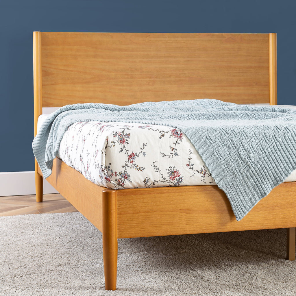 Full Wood Platform Bed Frame V8885