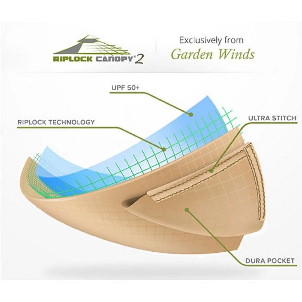 Beige Gazebo Replacement Canopy Top L632