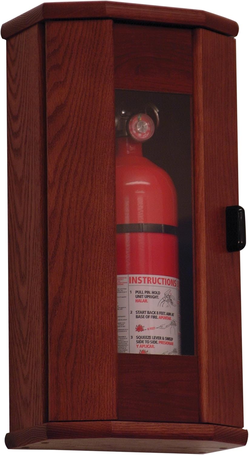 5-Pound Wooden Fire Extinguisher Cabinet L7385