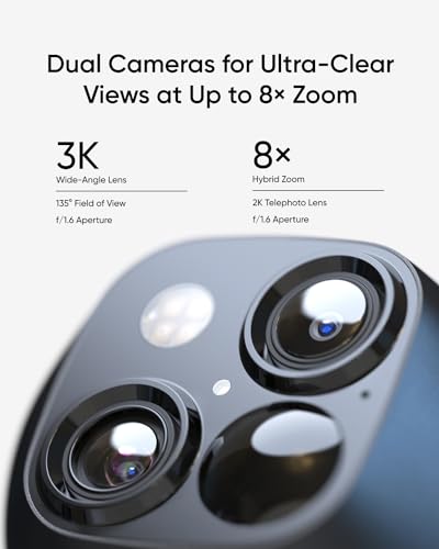 Solar Security Camera Wireless Outdoor 360° Pan & Tilt Surveillance 2.4 GHz Wi-Fi L812