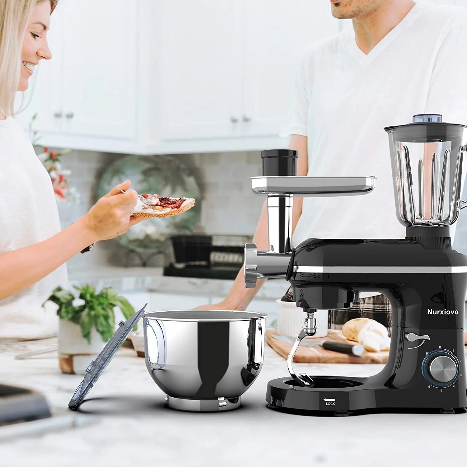6.5QT 6 Speed Tilt-Head Stand Mixer with Stainless Steel Bowl X10971