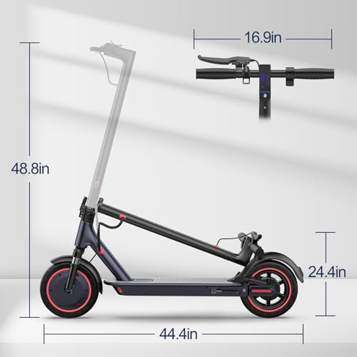 Folding Electric Scooter with 10" Solid Tires, 500W Motor, 22 Miles Long Range P4484
