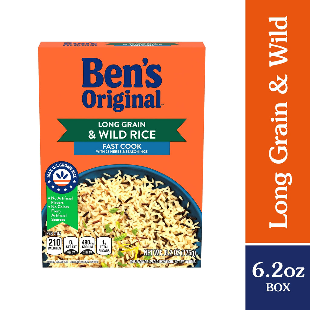 Long Grain Rice And Wild Rice, 6.2 Oz Box (Pack Of 12) I127