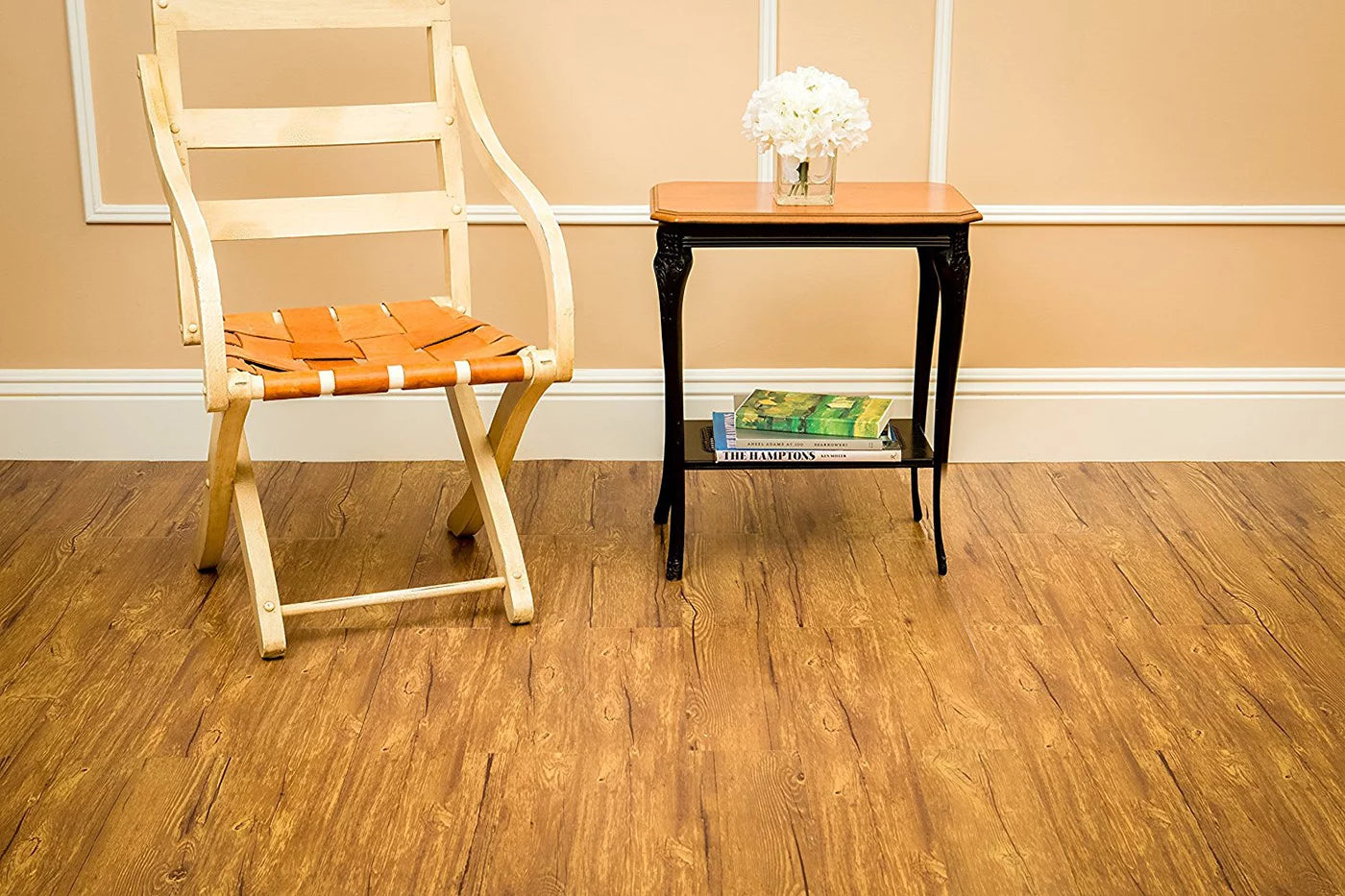 Peel N Stick Vinyl Wood Look Planks (6" x 36" - 3-Pack, Saddle) H610
