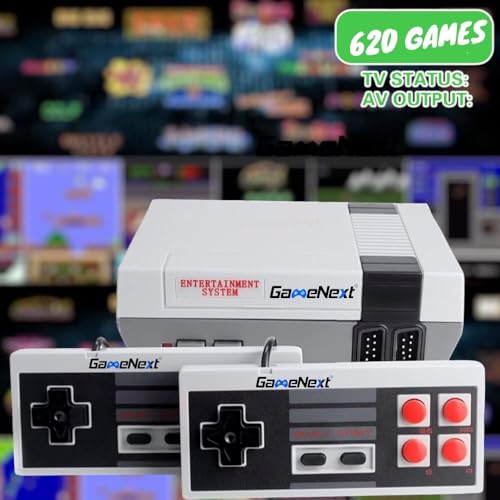 AV Classic Mini Video Game Console Built-in with 620 Games Dual Players Mode with 2 Controllers J25516