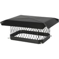Black Galvanized Steel Chimney Cap E400144