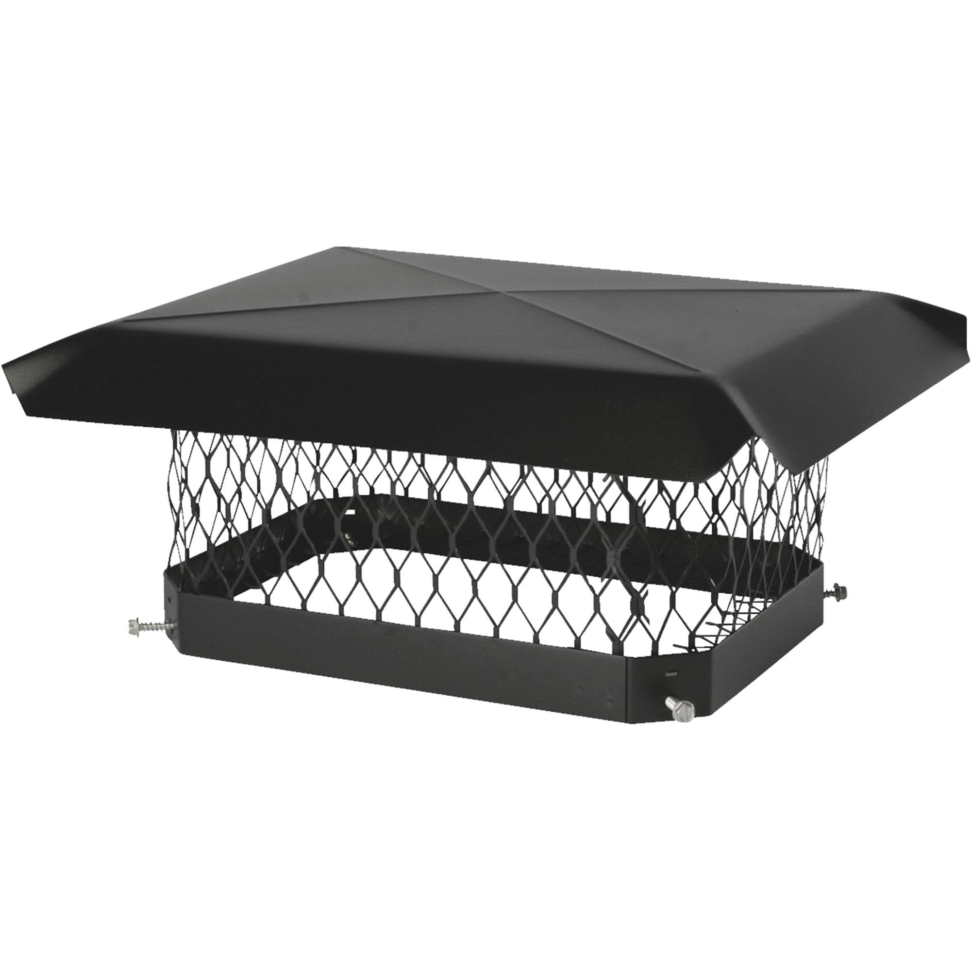 Black Galvanized Steel Chimney Cap E400144