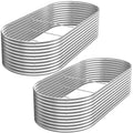 2 Pack 6x3FT Tall Galvanized Raised Garden Bed Z791786